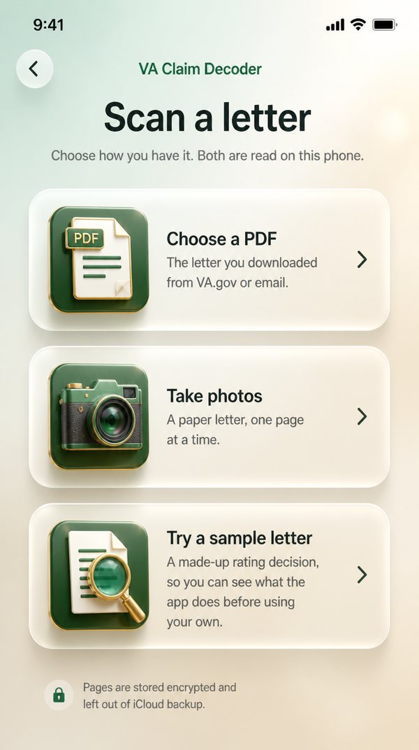 Scan a letter